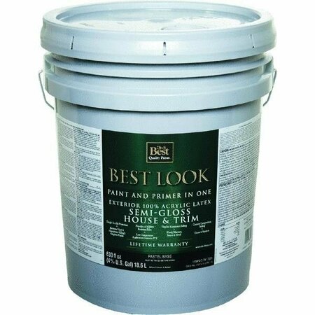 WORLDWIDE SOURCING Best Look Latex Semi-Gloss Paint And Primer In One Exterior House And Trim Paint HW40W0781-20